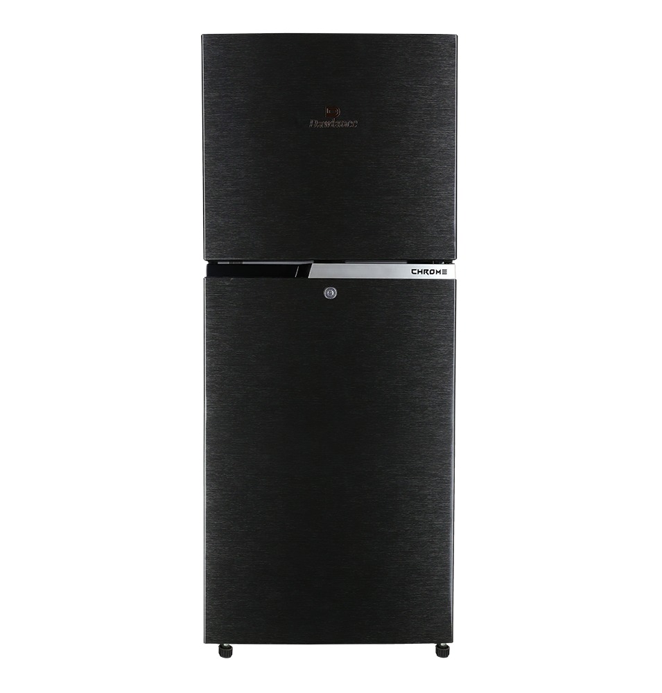 Dawlance 91999 Chrome Hairline Black Double Door Refrigerator